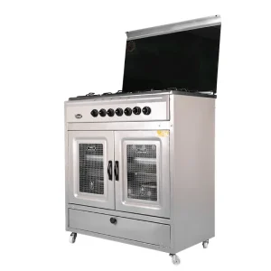 CUISINIÈRE À GAZ XL Grand Four gris