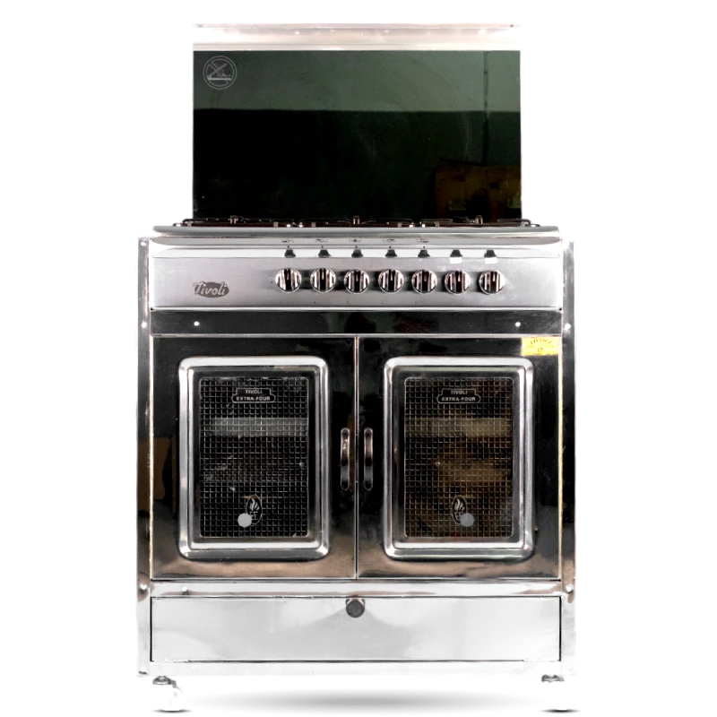 CUISINIÈRE À GAZ XL Grand Four tivoli inox