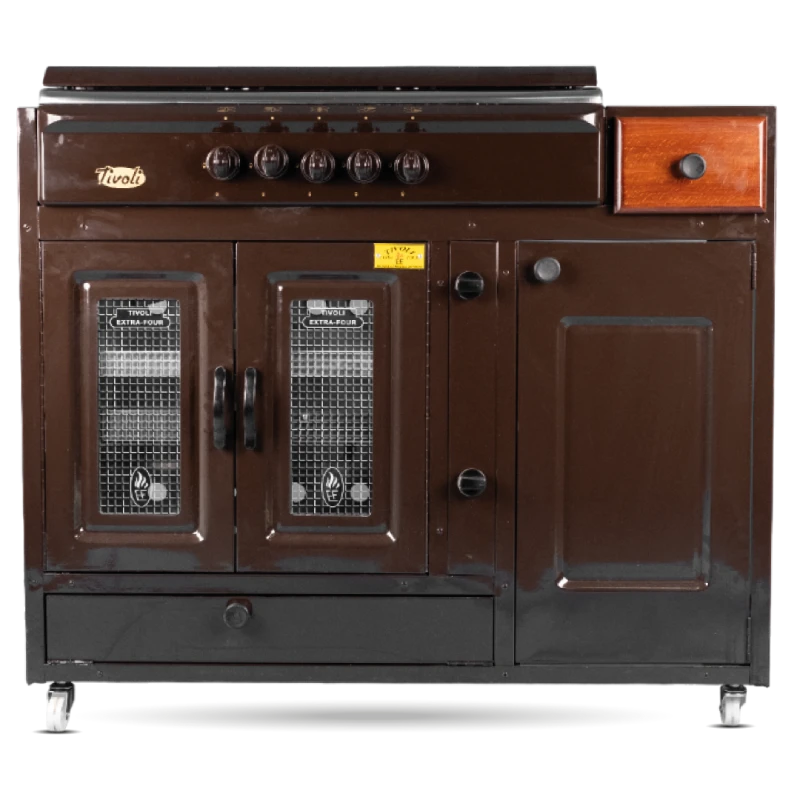 Cuisinière à gaz XL Plus marron