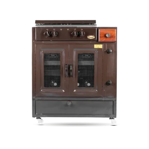 Cuisinière avec tiroir marron