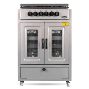 Cuisinière sans tiroir gris