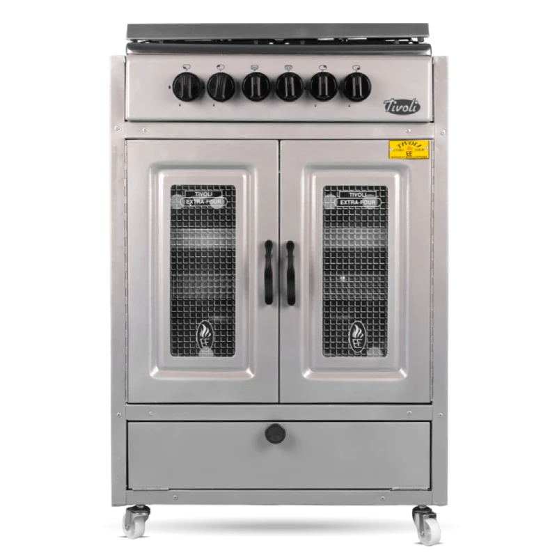 Cuisinière sans tiroir gris