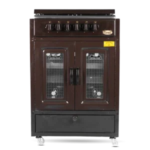 Cuisinière sans tiroir inox