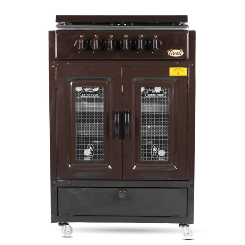 Cuisinière sans tiroir inox