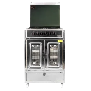 Cuisinière sans tiroir inox